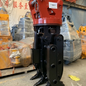挖機旋轉(zhuǎn)抓鋼機